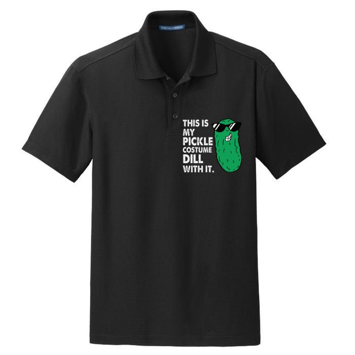 This Is My Pickle Costume Dill With It Sunglasses Halloween Dry Zone Grid Polo