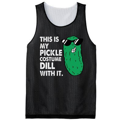 This Is My Pickle Costume Dill With It Sunglasses Halloween Mesh Reversible Basketball Jersey Tank