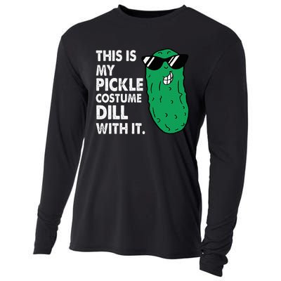 This Is My Pickle Costume Dill With It Sunglasses Halloween Cooling Performance Long Sleeve Crew