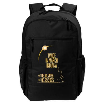 Twice In March Lunar Eclipse Solar Eclipse 2025 Indiana Daily Commute Backpack