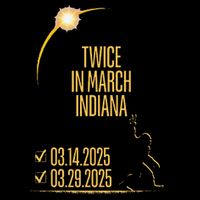 Twice In March Lunar Eclipse Solar Eclipse 2025 Indiana 7-Panel Snapback Hat