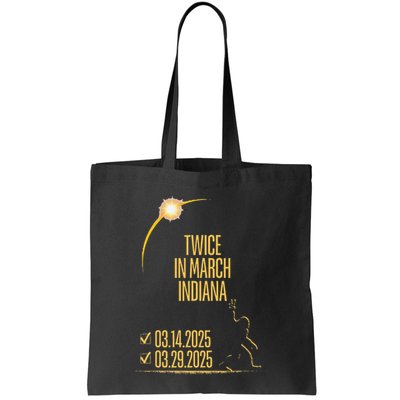Twice In March Lunar Eclipse Solar Eclipse 2025 Indiana Bag