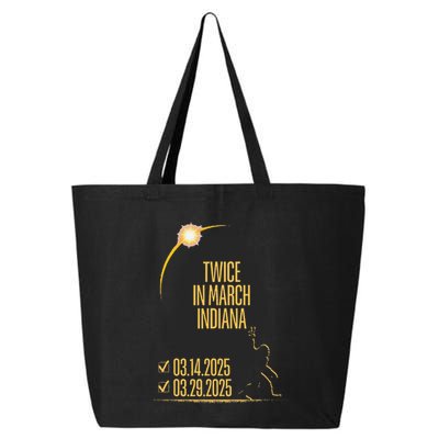 Twice In March Lunar Eclipse Solar Eclipse 2025 Indiana 25L Jumbo Tote
