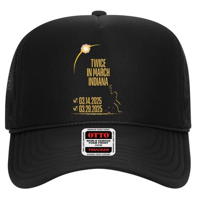 Twice In March Lunar Eclipse Solar Eclipse 2025 Indiana Trucker Hat