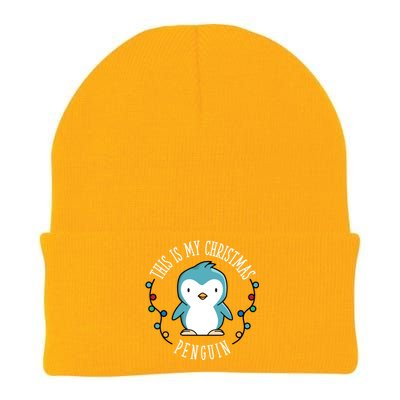 This Is My Christmas Penguin Gift Knit Cap Winter Beanie