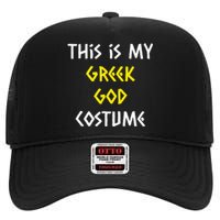 This Is My Greek God Halloween Costume Lazy Easy Mythology High Crown Mesh Back Trucker Hat