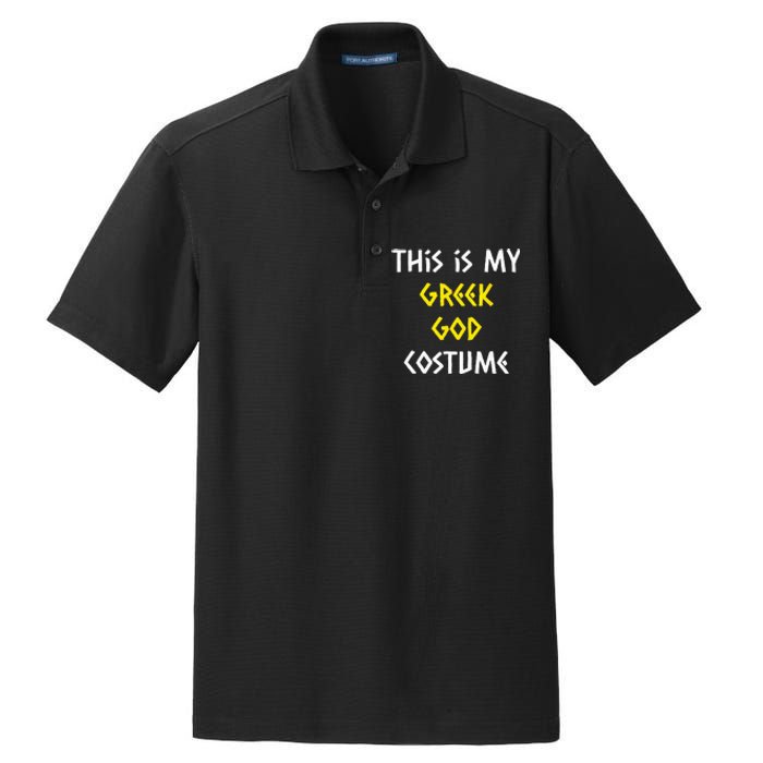 This Is My Greek God Halloween Costume Lazy Easy Mythology Dry Zone Grid Polo