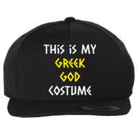 This Is My Greek God Halloween Costume Lazy Easy Mythology Wool Snapback Cap