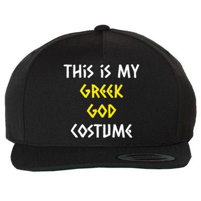 This Is My Greek God Halloween Costume Lazy Easy Mythology Wool Snapback Cap