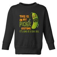 This Is My Pickle Costume ItS Kind Of A Big Dill Toddler Sweatshirt