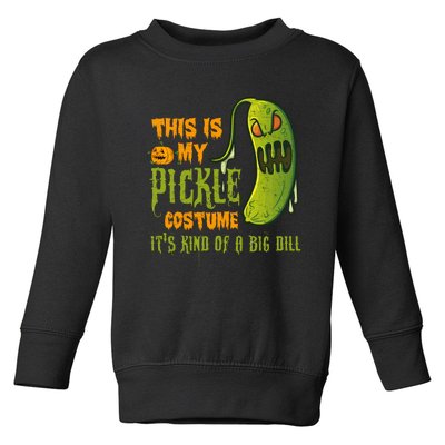 This Is My Pickle Costume ItS Kind Of A Big Dill Toddler Sweatshirt