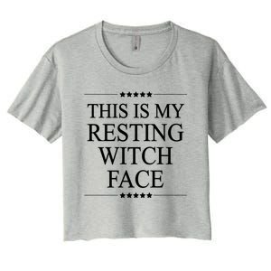 This Is My Resting Witch Face Cute Gift Funny Halloween Top Gift Women's Crop Top Tee