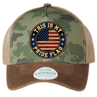 This Is My Pride Flag American Flag Legacy Tie Dye Trucker Hat