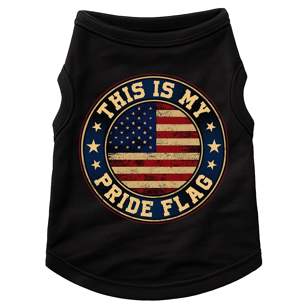 This Is My Pride Flag American Flag Doggie Tank