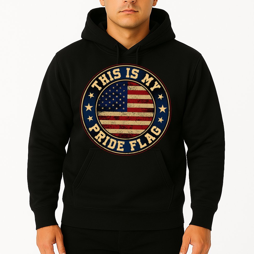 This Is My Pride Flag American Flag Hoodie