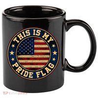 This Is My Pride Flag American Flag 11oz C Handle Ceramic Mug