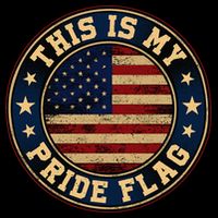 This Is My Pride Flag American Flag Drawstring Bag