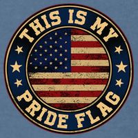 This Is My Pride Flag American Flag Garment-Dyed Sweatshirt