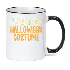 This Is My Halloween Costume Funny Lazy Easy 11oz Black Color Changing Mug