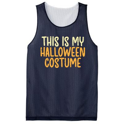 This Is My Halloween Costume Funny Lazy Easy Mesh Reversible Basketball Jersey Tank