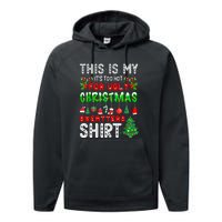 This Is My Its Too Hot Christmas Funny Performance Fleece Hoodie