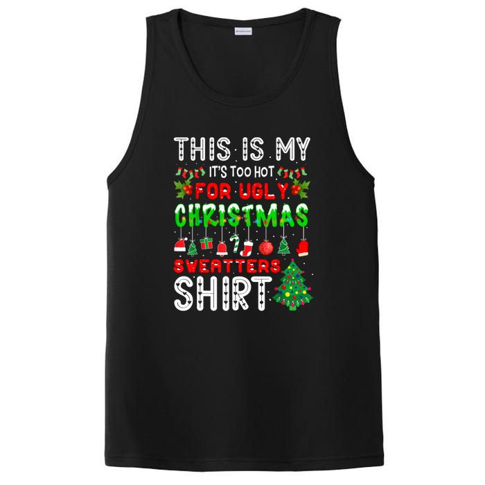 This Is My Its Too Hot Christmas Funny PosiCharge Competitor Tank