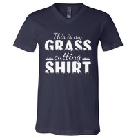 This Is My Grass Cutting V-Neck T-Shirt