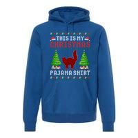 This Is My Christmas Pajama Ragdoll Cat Ugly Sweater Funny Gift Premium Hoodie