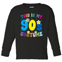 This Is My 90s Costume Toddler Long Sleeve Shirt