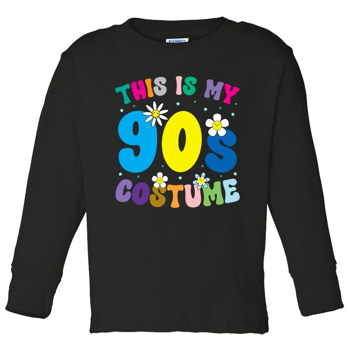 This Is My 90s Costume Toddler Long Sleeve Shirt