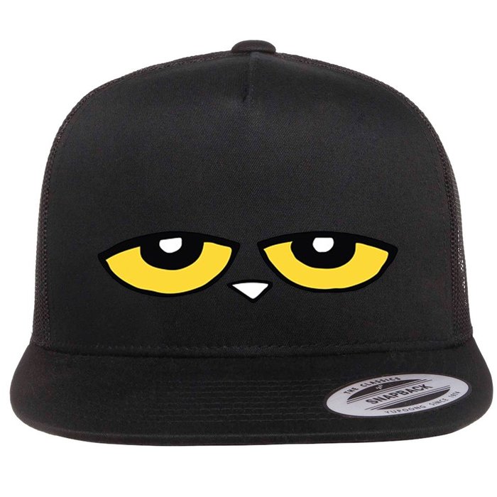 This Is My Book Character Costume Blue Cat Reading Day Flat Bill Trucker Hat
