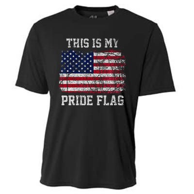 This Is My Pride Flag USA American 4th of July Patriotic Cooling Performance Crew T-Shirt