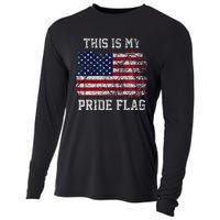 This Is My Pride Flag USA American 4th of July Patriotic Cooling Performance Long Sleeve Crew