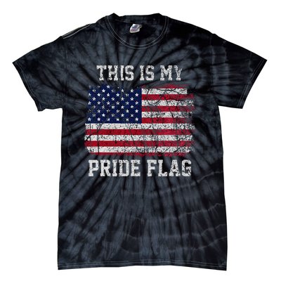 This Is My Pride Flag USA American 4th of July Patriotic Tie-Dye T-Shirt