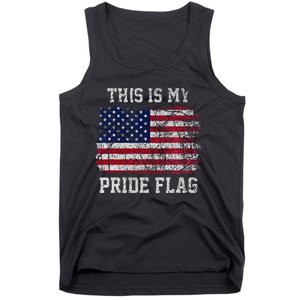 This Is My Pride Flag USA American 4th of July Patriotic Tank Top