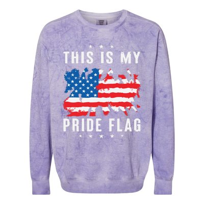 This Is My Pride Flag Colorblast Crewneck Sweatshirt