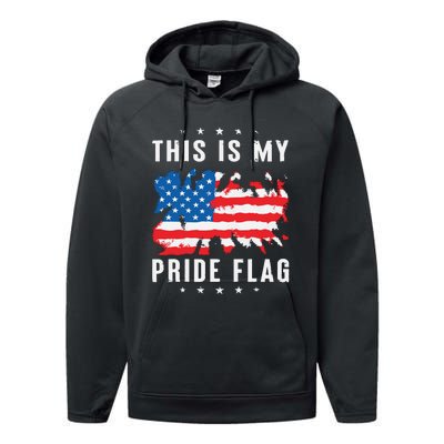 This Is My Pride Flag Performance Fleece Hoodie