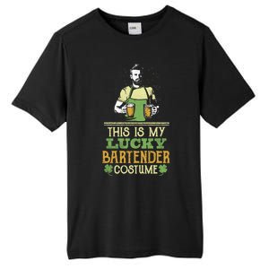 This Is My Lucky Bartender Costume St Patty's Bar Gift Tall Fusion ChromaSoft Performance T-Shirt