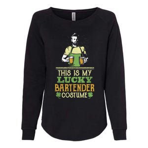 This Is My Lucky Bartender Costume St Patty's Bar Gift Womens California Wash Sweatshirt