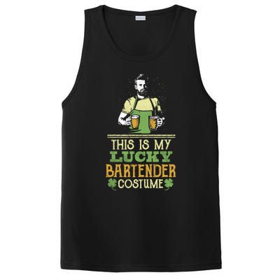 This Is My Lucky Bartender Costume St Patty's Bar Gift PosiCharge Competitor Tank