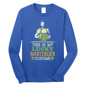 This Is My Lucky Bartender Costume St Patty's Bar Gift Long Sleeve Shirt