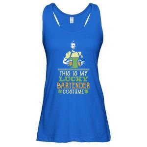 This Is My Lucky Bartender Costume St Patty's Bar Gift Ladies Essential Flowy Tank