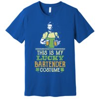 This Is My Lucky Bartender Costume St Patty's Bar Gift Premium T-Shirt