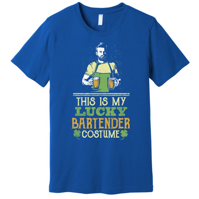 This Is My Lucky Bartender Costume St Patty's Bar Gift Premium T-Shirt