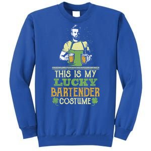 This Is My Lucky Bartender Costume St Patty's Bar Gift Tall Sweatshirt