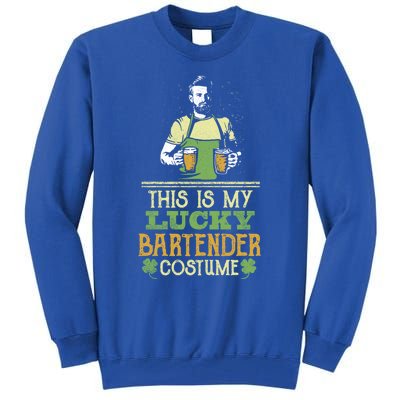 This Is My Lucky Bartender Costume St Patty's Bar Gift Tall Sweatshirt