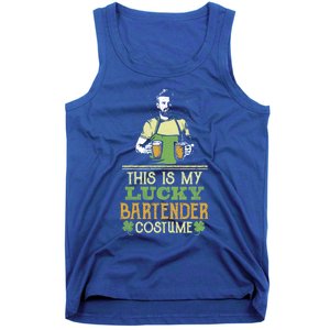 This Is My Lucky Bartender Costume St Patty's Bar Gift Tank Top