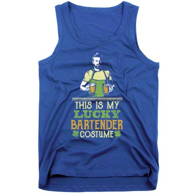 This Is My Lucky Bartender Costume St Patty's Bar Gift Tank Top