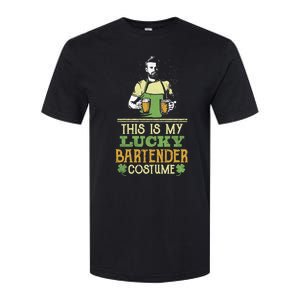 This Is My Lucky Bartender Costume St Patty's Bar Gift Softstyle CVC T-Shirt