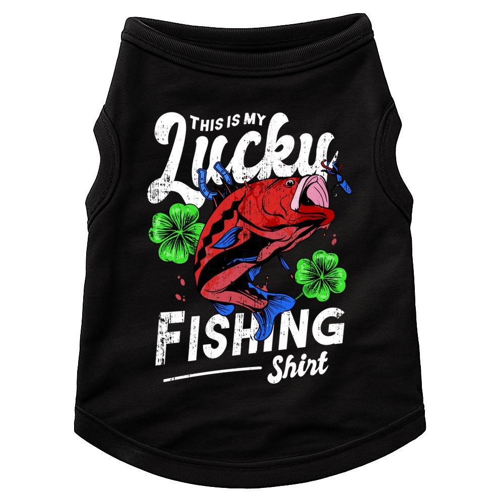 This Is My Lucky Fishing Shirt Doggie Tank
